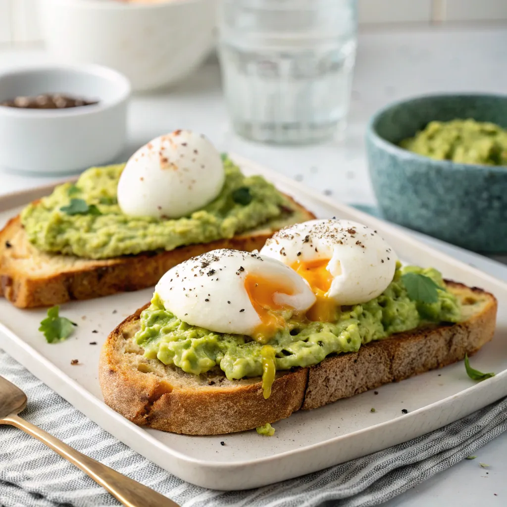 Avocado Toast with Poached Eggs