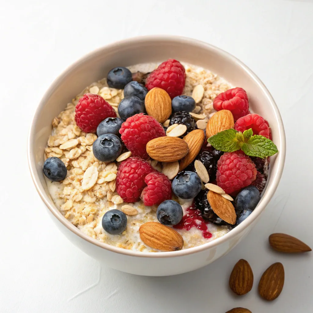 Berry Oats with Almonds